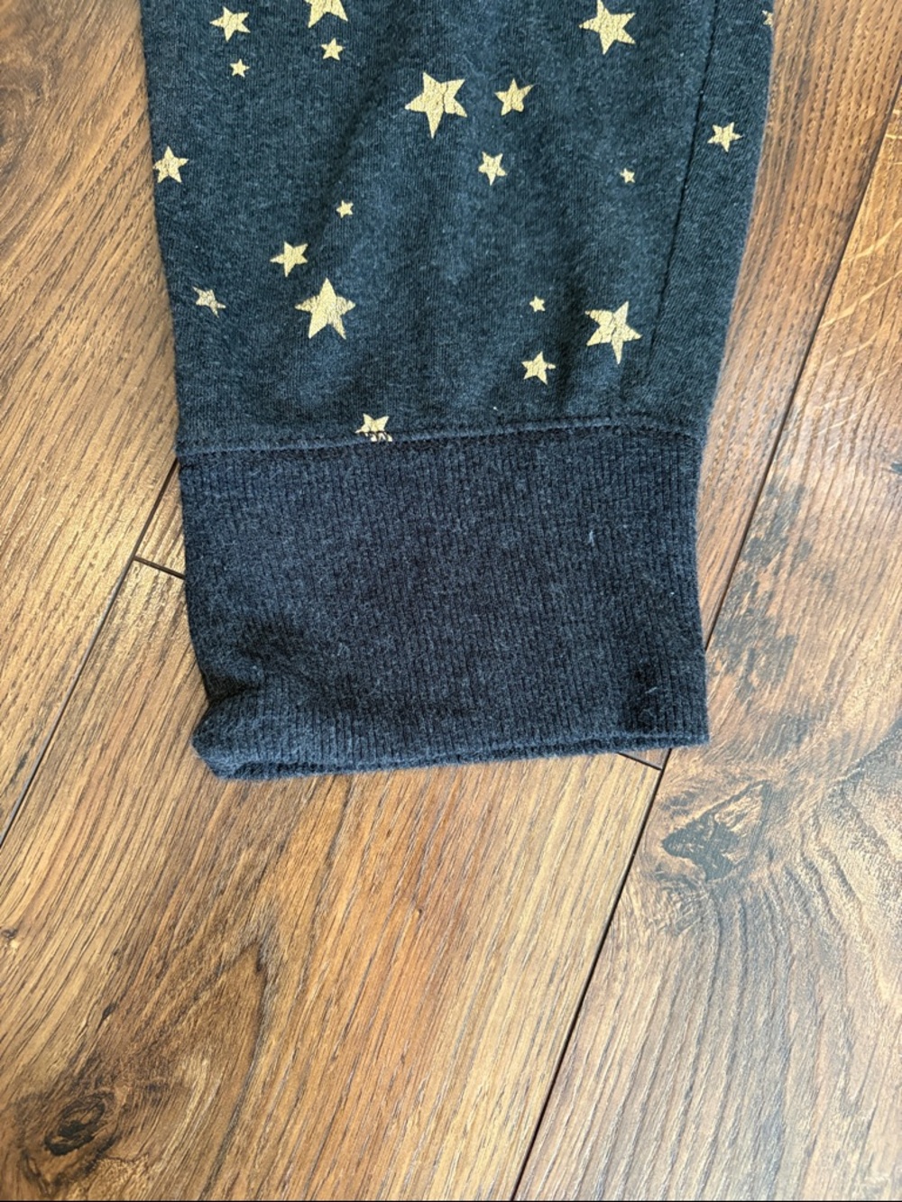 Aerie Black Joggers with Gold Star Print - Picture 5 of 9